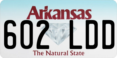 AR license plate 602LDD