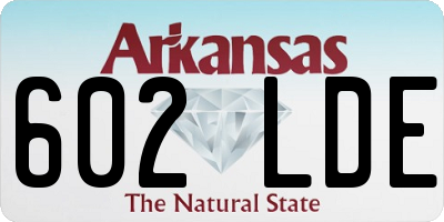 AR license plate 602LDE