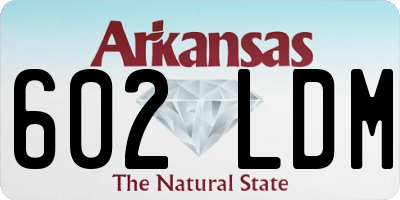 AR license plate 602LDM