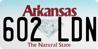 AR license plate 602LDN