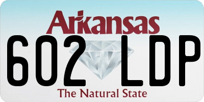 AR license plate 602LDP