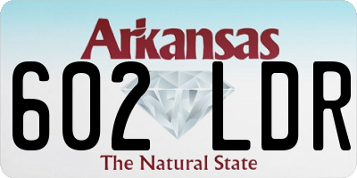 AR license plate 602LDR