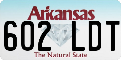AR license plate 602LDT