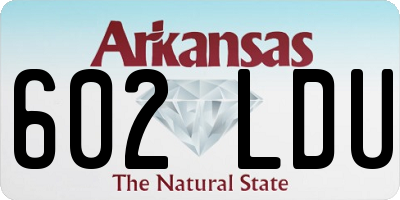 AR license plate 602LDU
