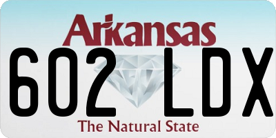AR license plate 602LDX