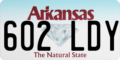 AR license plate 602LDY