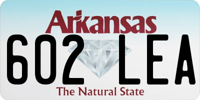 AR license plate 602LEA