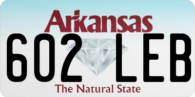 AR license plate 602LEB