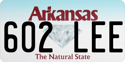 AR license plate 602LEE