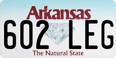 AR license plate 602LEG