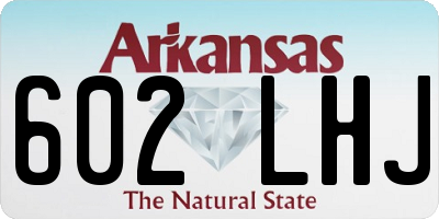 AR license plate 602LHJ