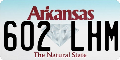 AR license plate 602LHM