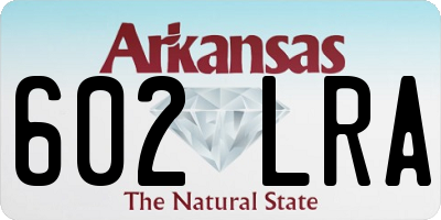 AR license plate 602LRA