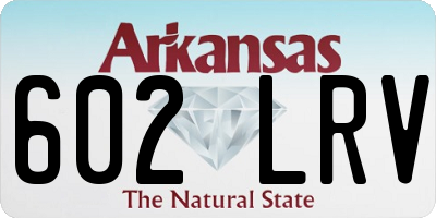 AR license plate 602LRV