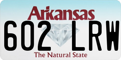 AR license plate 602LRW