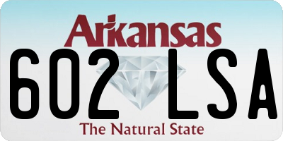 AR license plate 602LSA