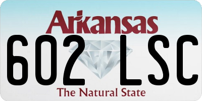 AR license plate 602LSC