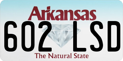 AR license plate 602LSD