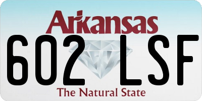 AR license plate 602LSF