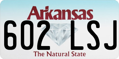 AR license plate 602LSJ