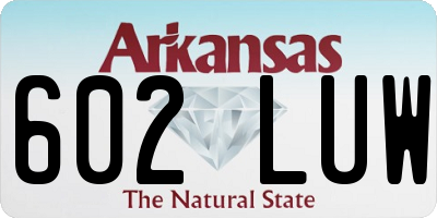 AR license plate 602LUW