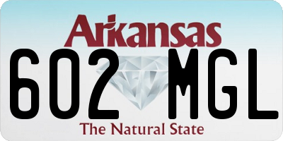 AR license plate 602MGL