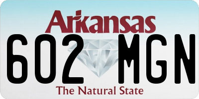 AR license plate 602MGN
