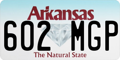 AR license plate 602MGP