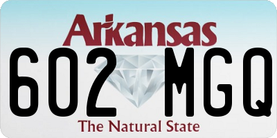 AR license plate 602MGQ