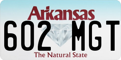 AR license plate 602MGT