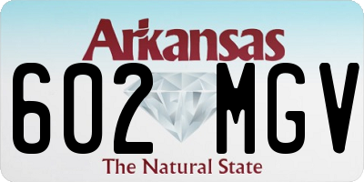 AR license plate 602MGV