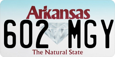 AR license plate 602MGY