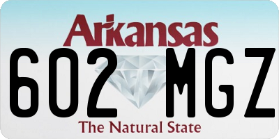 AR license plate 602MGZ