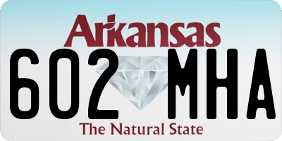 AR license plate 602MHA
