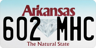 AR license plate 602MHC