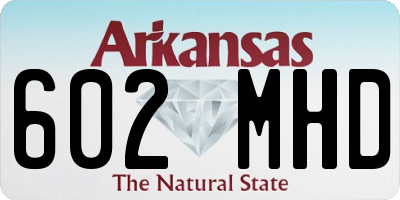 AR license plate 602MHD