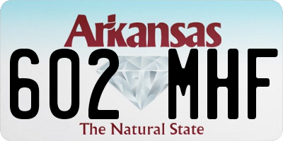 AR license plate 602MHF