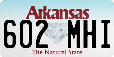 AR license plate 602MHI