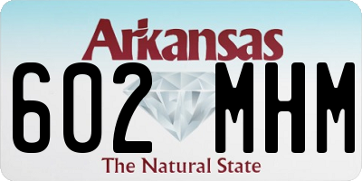 AR license plate 602MHM
