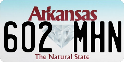AR license plate 602MHN