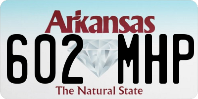AR license plate 602MHP