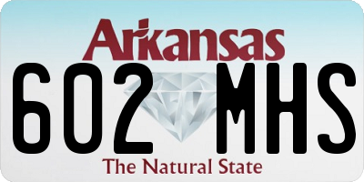 AR license plate 602MHS