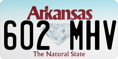 AR license plate 602MHV