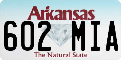 AR license plate 602MIA