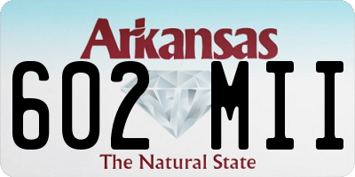 AR license plate 602MII