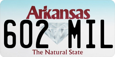 AR license plate 602MIL