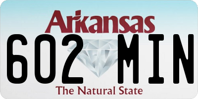 AR license plate 602MIN