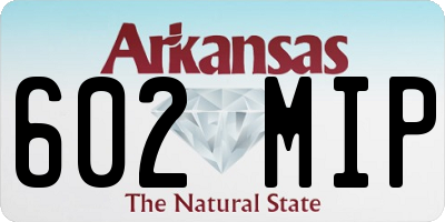 AR license plate 602MIP
