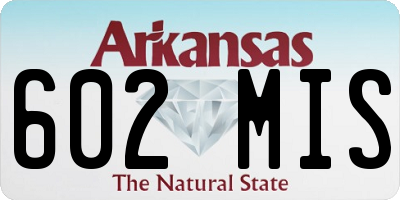 AR license plate 602MIS