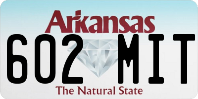AR license plate 602MIT